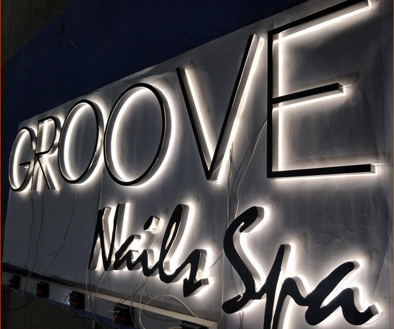 3D Decorative Backlit Led Metal Letter Sign 284